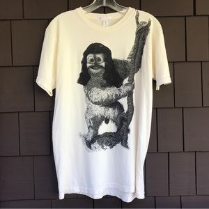 2K by Gingham Mario Guay Graphic Tee ~ Happy Sloth in a Wig